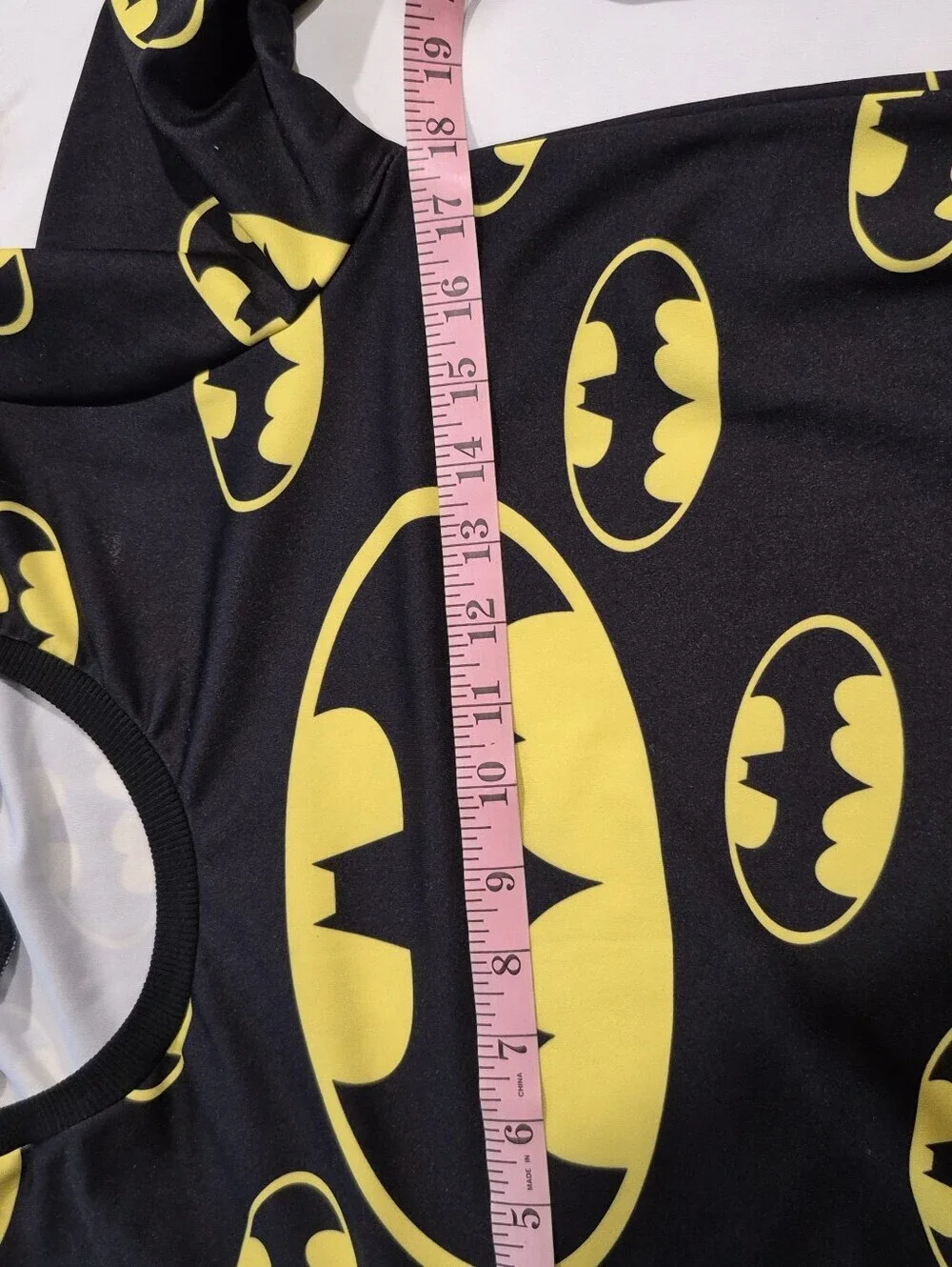 Batman  Black & Yellow Logo Costume Top